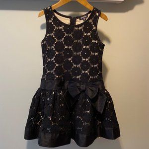 Girls Black Lace Dress (Size 6)